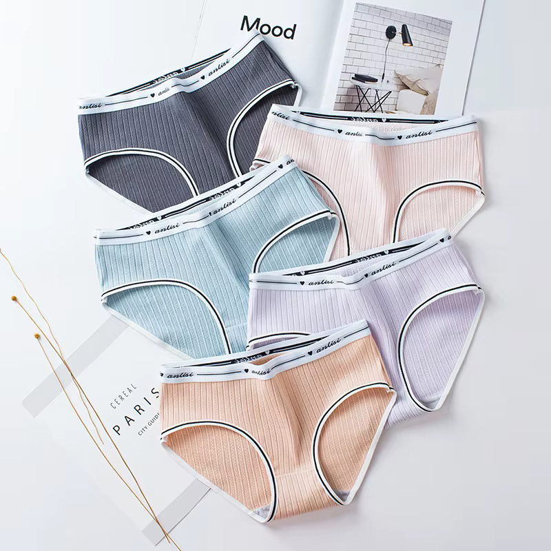 Culotte en coton à fil pour femme, sous-vêtement féminin Sexy, taille basse, sans couture, mignon, n