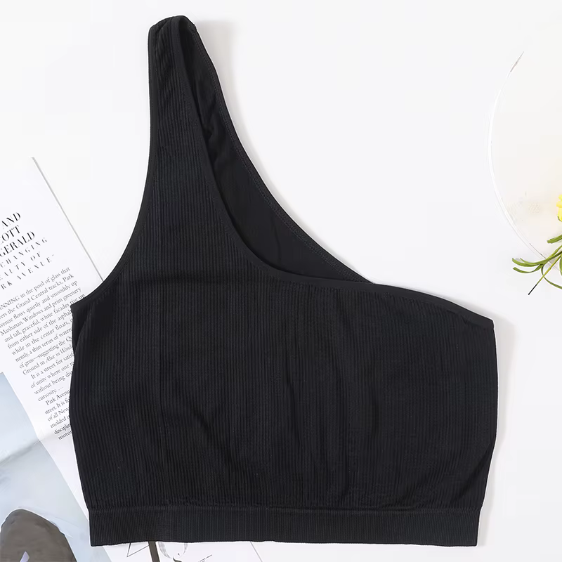 Soutien-gorge sans couture pour femme, haut court féminin, lingerie sexy, streetwear, caraco