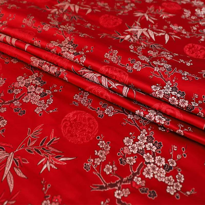 Tissu jacquard brocart pour la couture, cheongsam et kimono, patchwork, couture, matériel damassé, b
