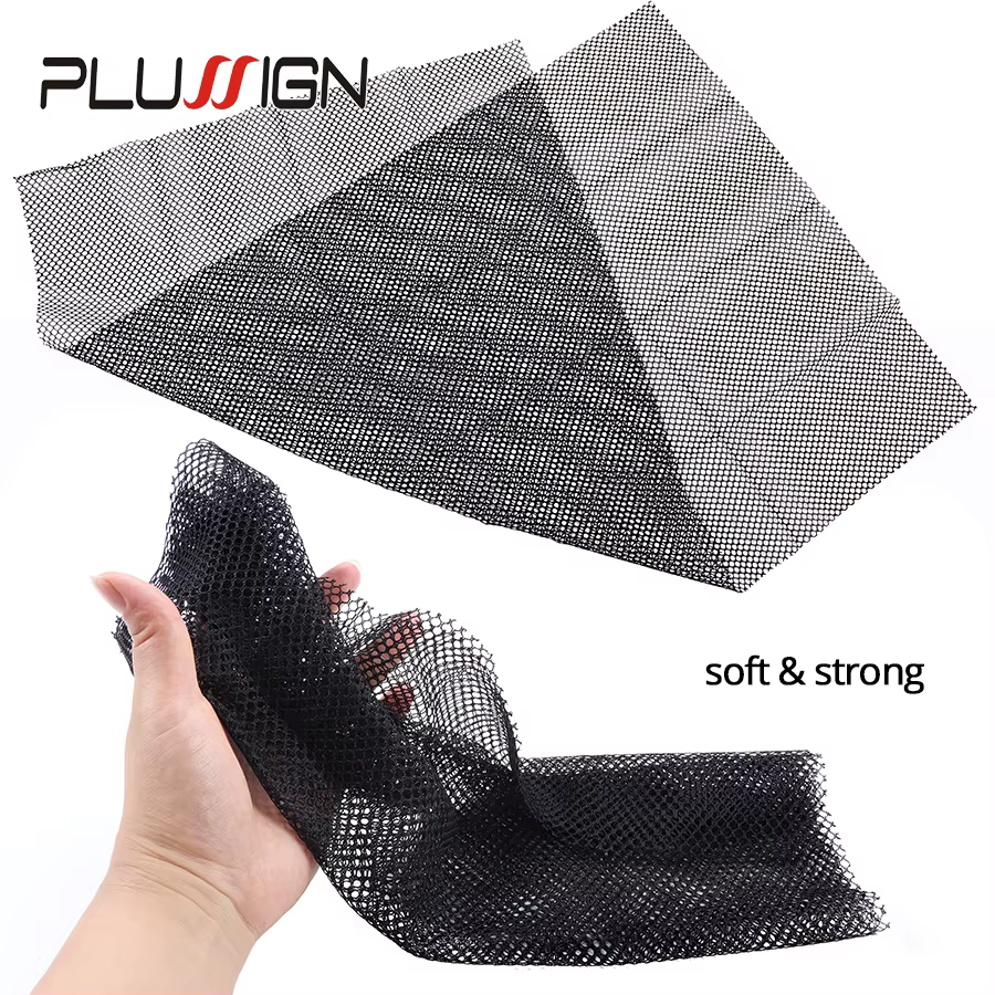 Plussign – filet en dentelle suisse, nouveau Style coupé et créer pour la fabrication de perruque en