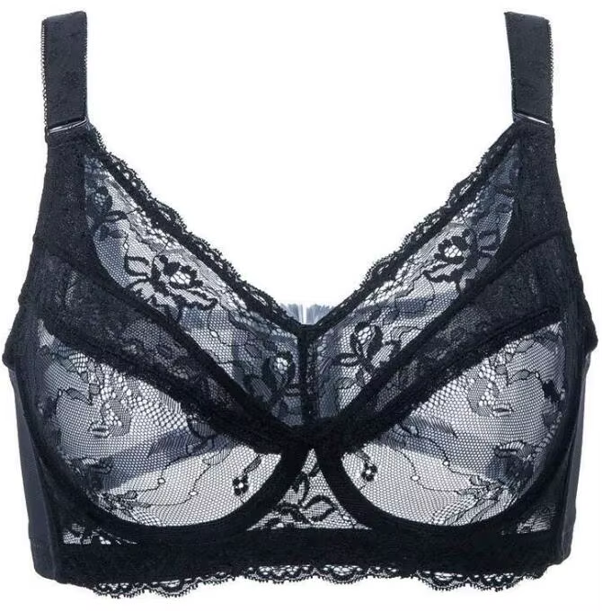 Soutien-gorge à armatures en dentelle pour femmes, confortable, couverture complète, Non rembourré, 