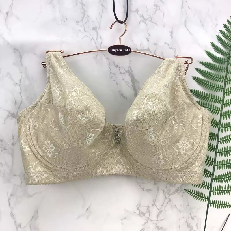 Grande mère soutien-gorge quatre crochets et oeil sous-vêtements sexy gros push up féminin excellent
