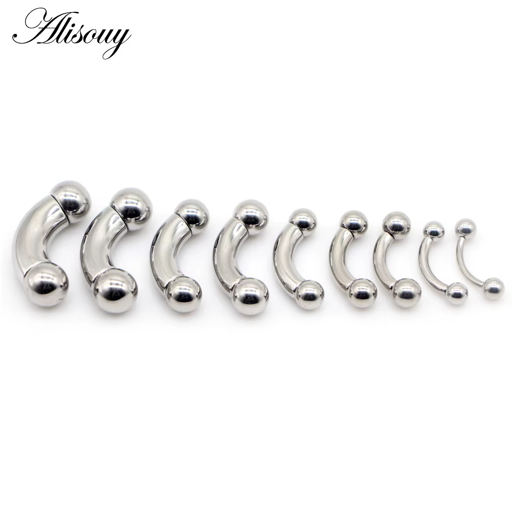Alisouy 1pc acier oreille Piercing Helix Piercings sourcil Piercing lèvre Labret anneaux boucle d'or
