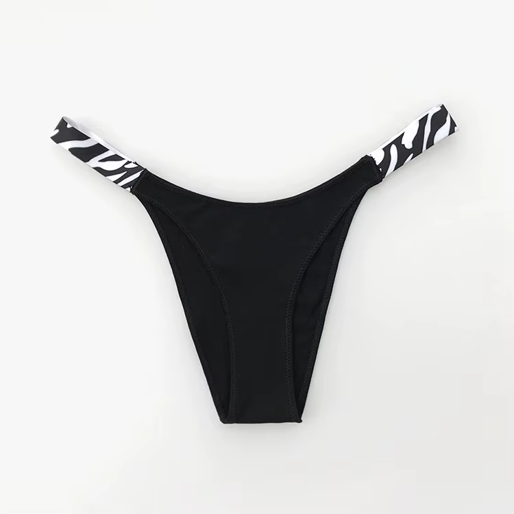 Nouvelle culotte européenne et américaine Sexy couleur unie culotte mode confort zèbre string taille