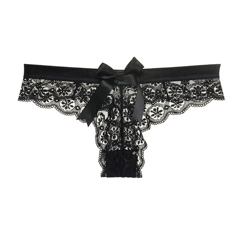 Culotte Sexy en Dentelle Transparente avec Nministériels d pour Femme, Lingerie Ajourée, 7.0