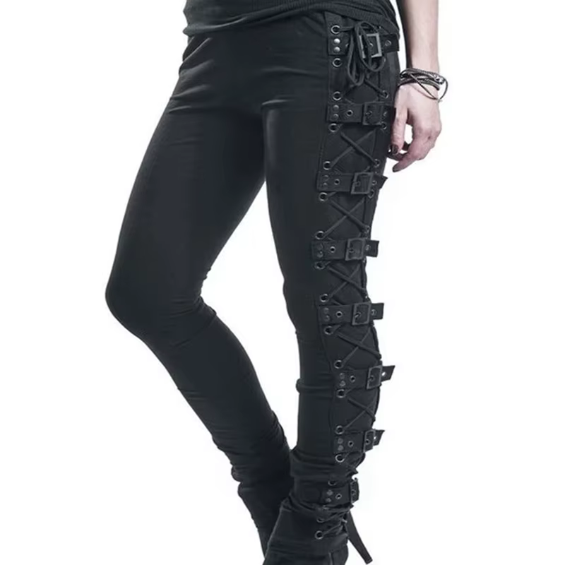 Pantalon Steampunk Style Médiéval pour Femme et Fille, Vêtement Gothique de la Renaissance, Hip Hop,