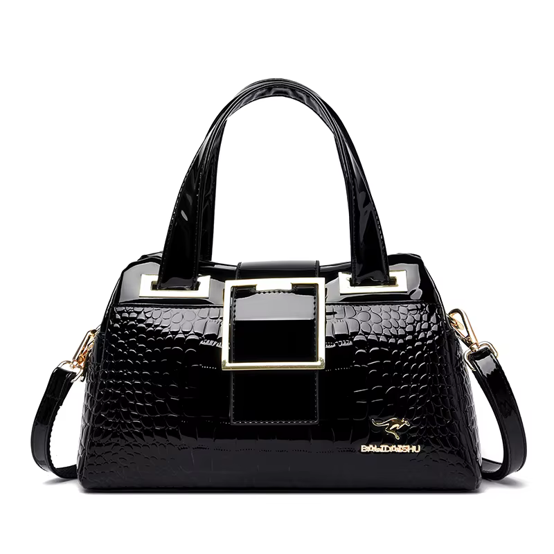 Sac à bandoulière en cuir motif crocodile pour femme, sac à main de créateur de luxe, sacs initiés,