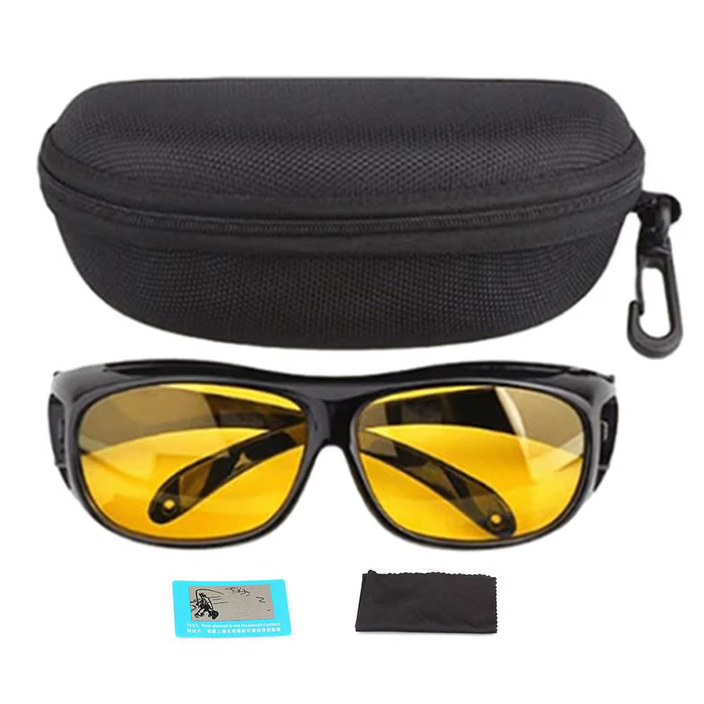 Lunettes de Vision nocturne pour la conduite, adaptées aux lunettes de soleil, Anti-éblouissement, p