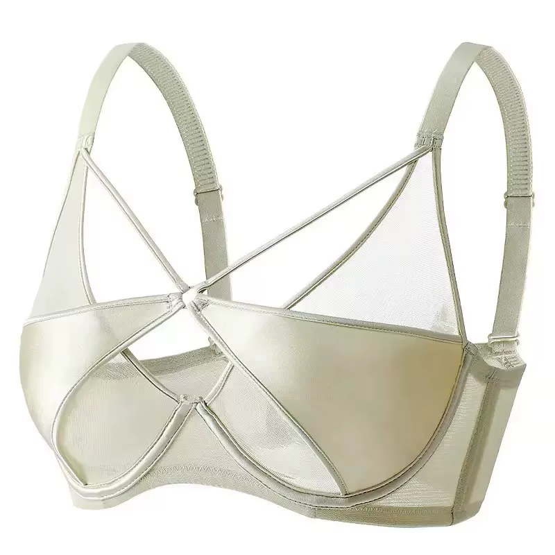 Ailan Centroie Français Sexy Pure Sous-Vêtements Confortables Gros seins, Petit Anti-affaissement et
