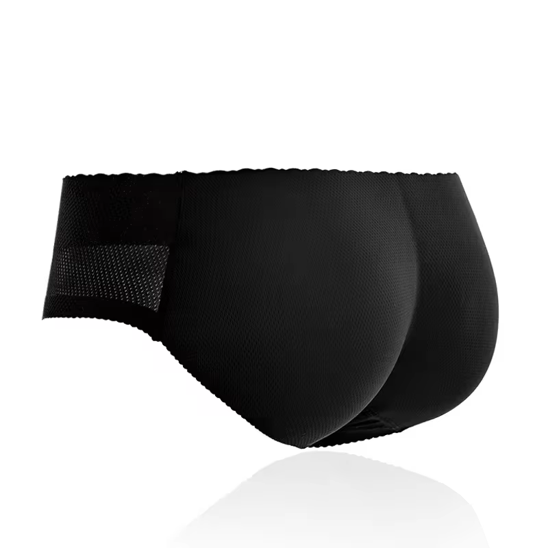 Culotte rembourrée rehausse-fesses pour femme, effet push-up, faux fessier, gaine sculptante