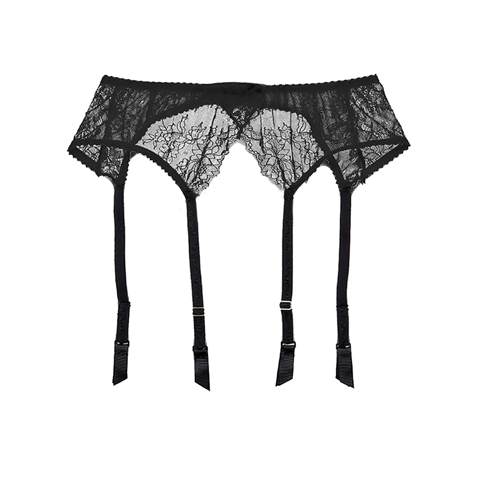 Lingerie sexy pour femme, porte-jarretelles en dentelle transparente, sous-vêtements exotiques, cein