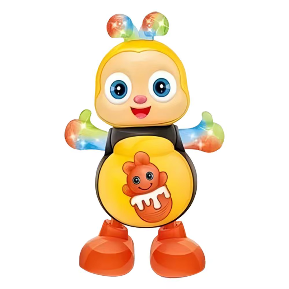 Jouets électriques d'abeille dansante avec musique et lumières, jouets électroniques d'apprentissage