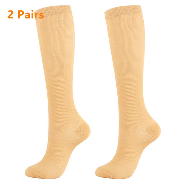 2 paires de bas de Compression, Promotion de la Circulation sanguine, chaussettes d'infirmière de Sp