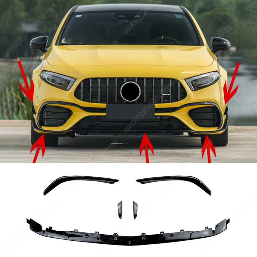 Becquet de pare-choc avant, couteau à Air Surround, Kit aérodynamique, pour mercedes-benz classe A 2