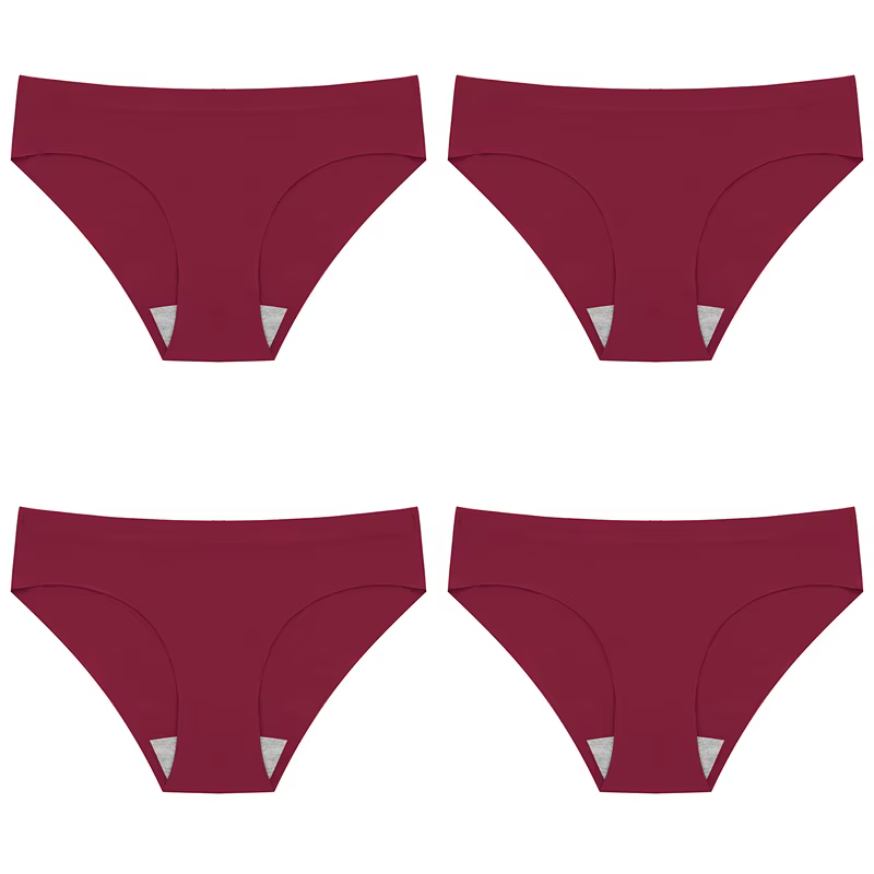 4 pièces ensemble femmes culottes Slik sous-vêtements féminins 13 couleurs culottes femmes sans cout