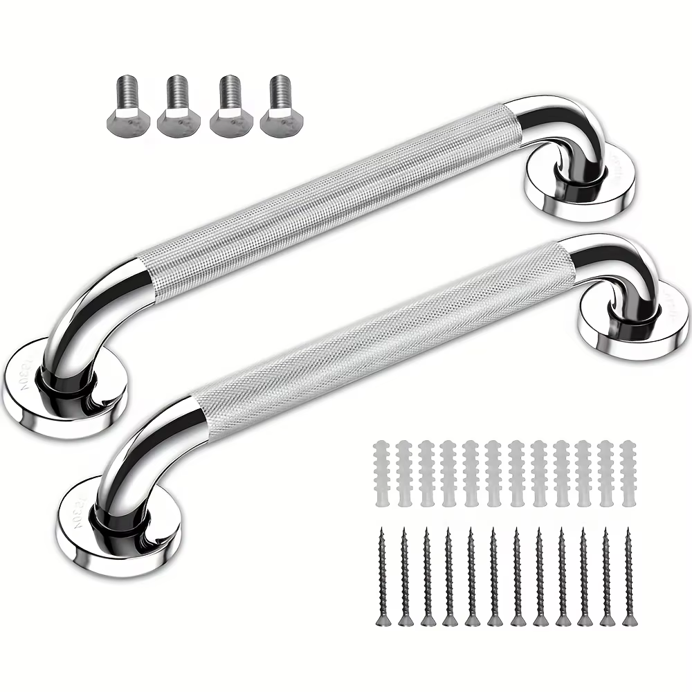 Barre d'appui de douche, barre d'appui de salle de bain de 2 paquets, barre d'appui antidérapante en
