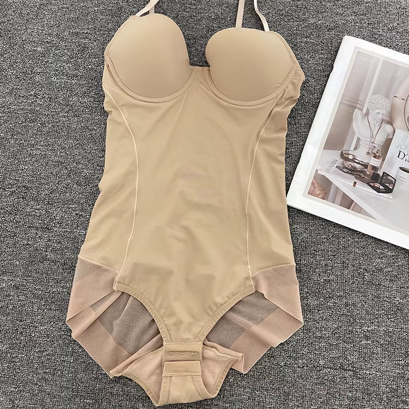 Body sculptant avec contrôle du ventre, amincissant et gainant, avec soutien-gorge intégré