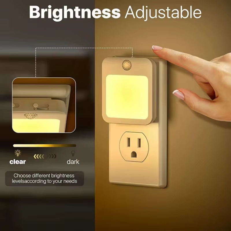 Veilleuse avec capteur de mouvement et lumière LED, lampe sans fil pour enfants, prise EU, pour tabl