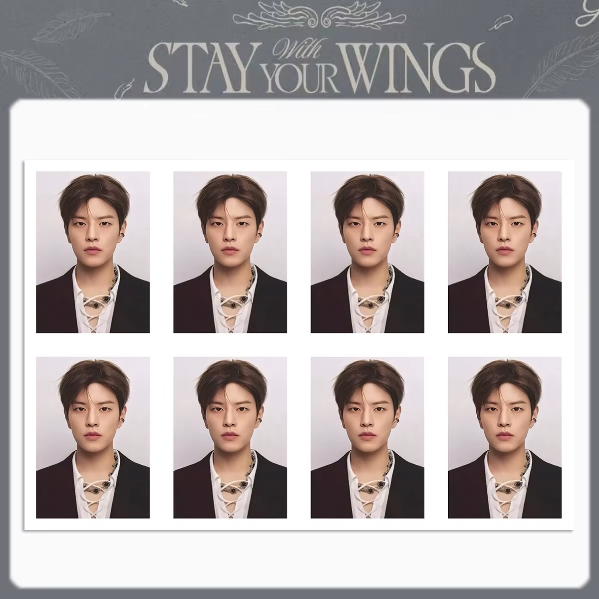 Idol SKZOO Stray Kids Nouvelle Série STAY WITH YOUR WINGS Periphery ID Photo Photo de 1 pouce Felix