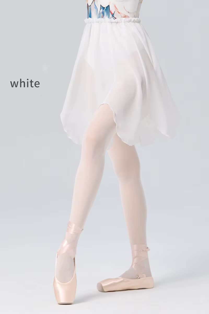 Robe de danse à pétales de fleurs, robe de pratique de ballet pour femme, robe d'entraînement, jupe