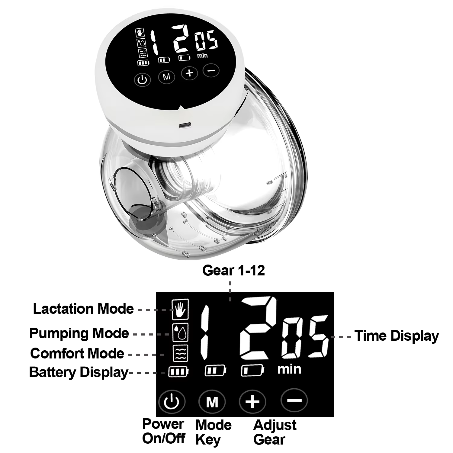 Tire-lait électrique Portable, 1 pièce, Collection de lait silencieuse, mains libres, Invisible, aut