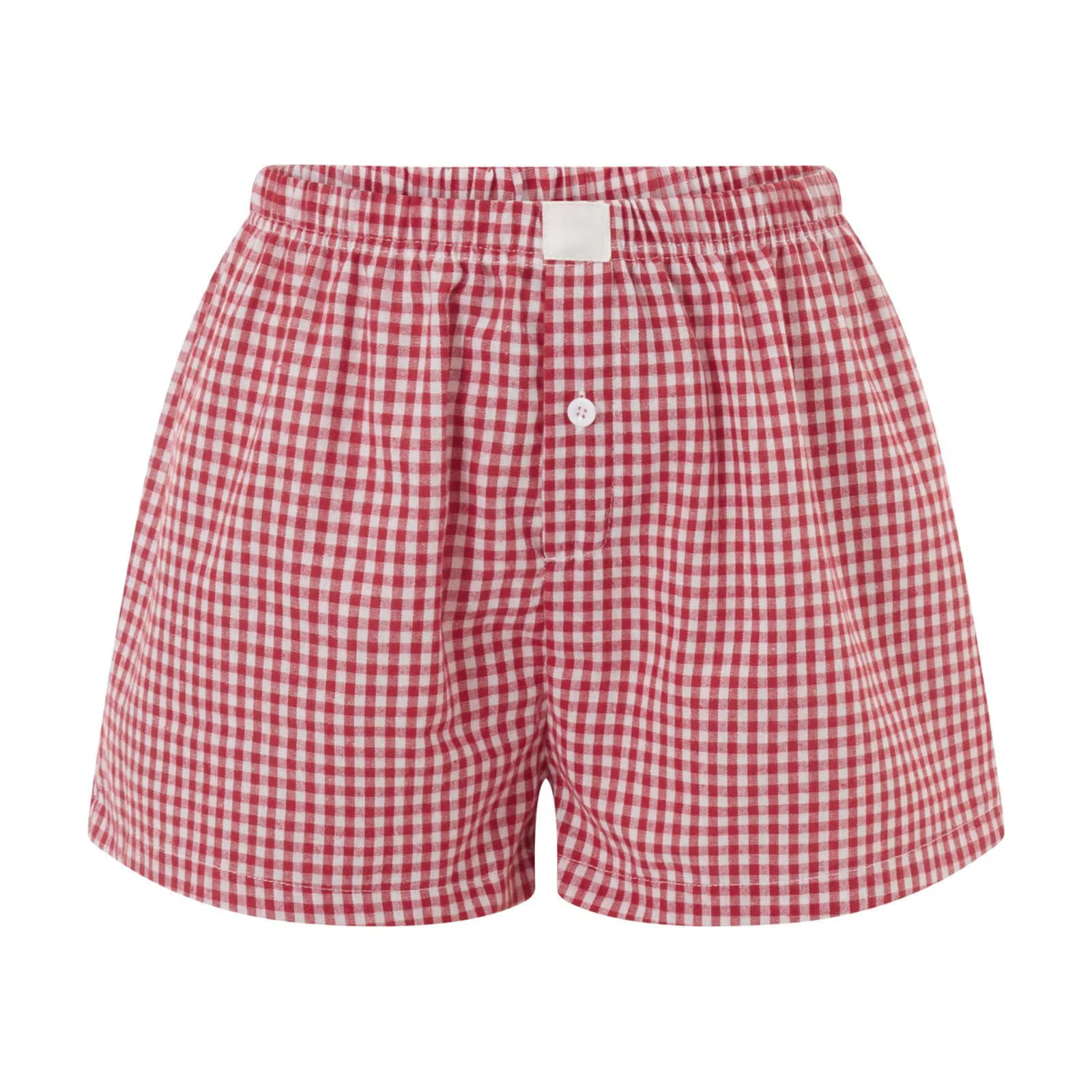 Boxer vichy pour femmes et adolescentes, pyjama à carreaux vichy, short de salon de sommeil, tenue d