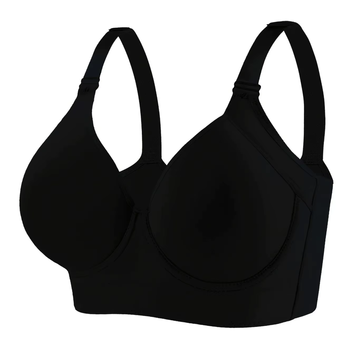Soutien-gorge côtelé lisse taille européenne, soutien-gorge anti-affaissement froncé, dos sportif et