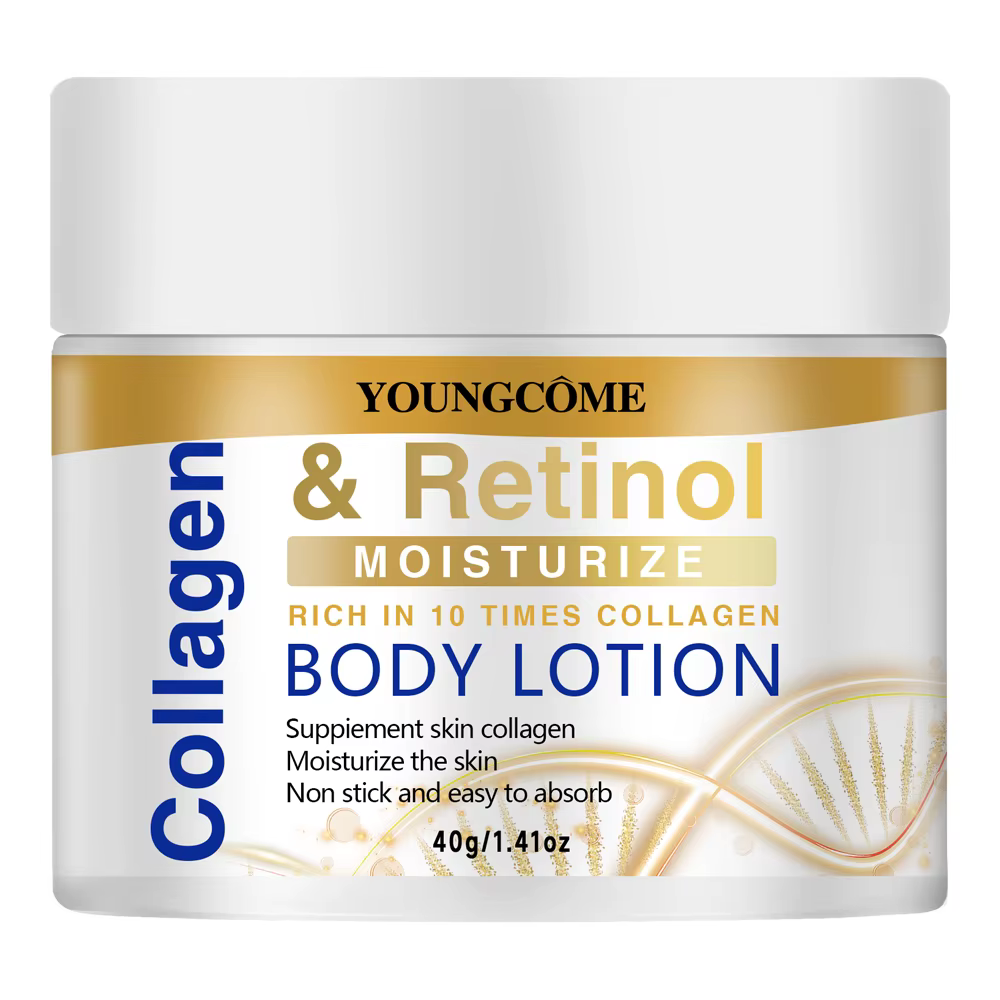 Lotion pour le visage et le corps au collagène et au rétinol, hydratante, non grasse, absorption rap