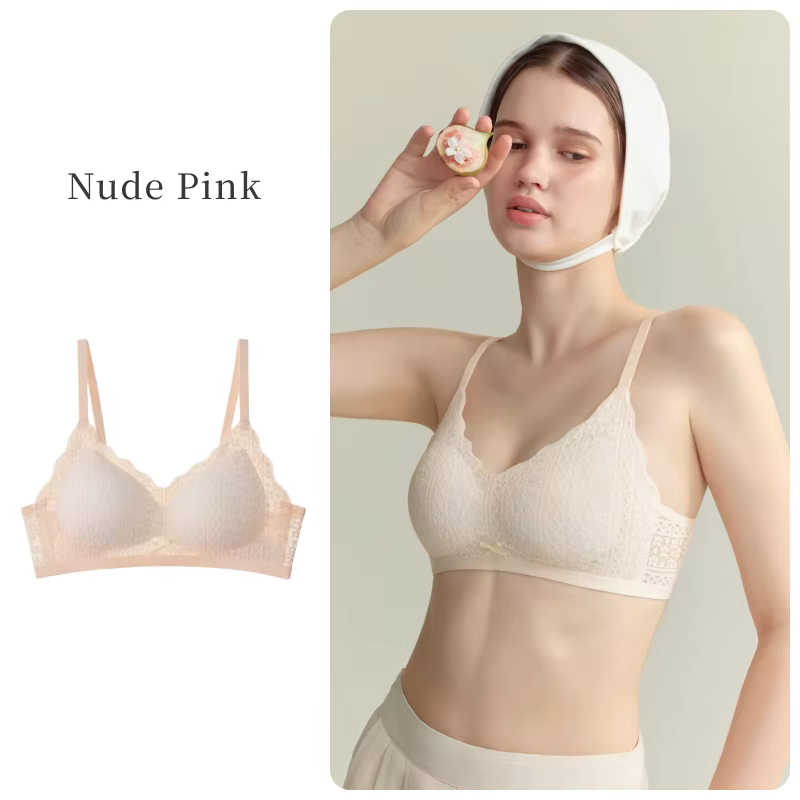 SUJIIN – soutien-gorge sexy en dentelle sans fil pour femmes, soutien-gorge push-up français d'été,