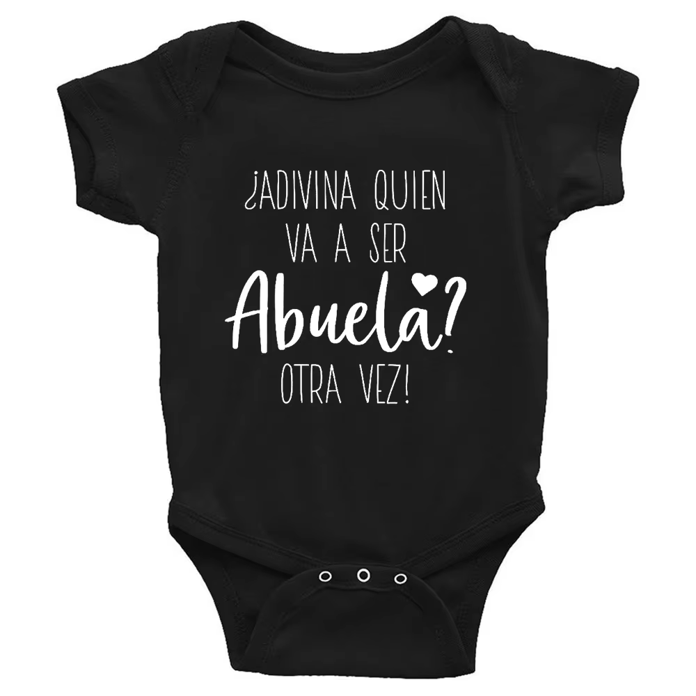 Annonce de grossesse, vêtements pour nouveau-nés, body pour bébé, qui deviendra une grand-mère à nou