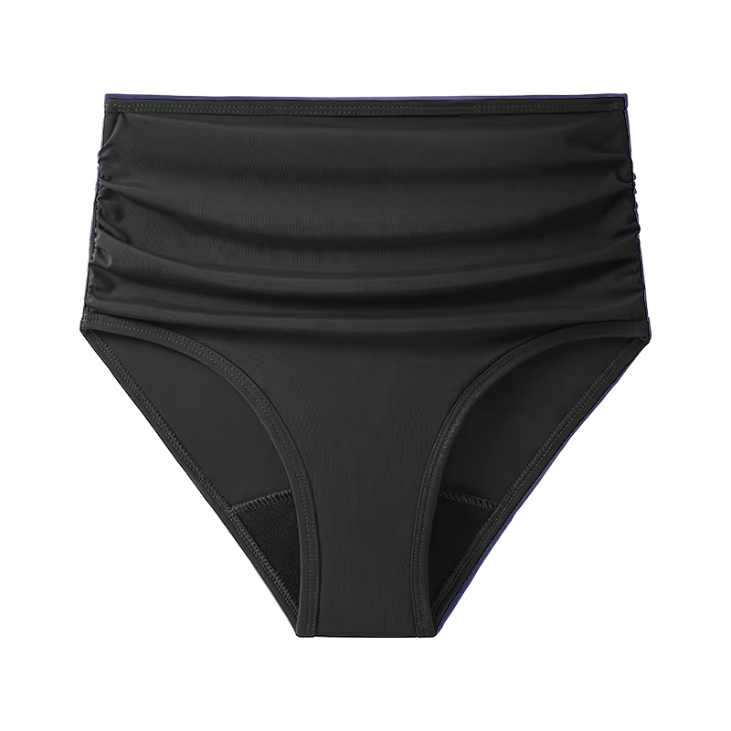 Maillot de bain à 4 couches pour la période menstruelle, culotte de grande taille, bas de bikini abs