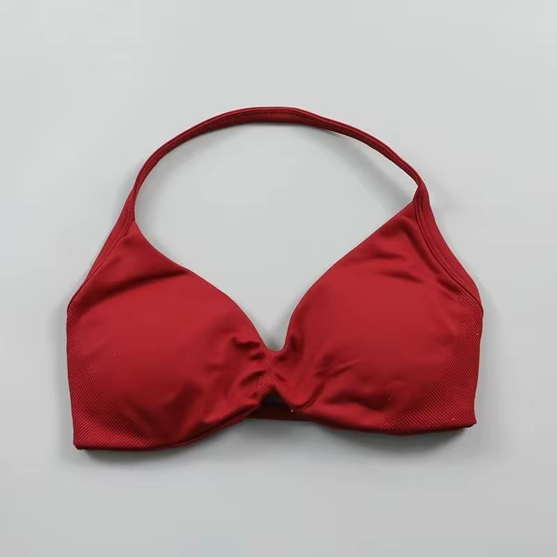 Soutien-gorge de Sport pour femmes, couleur unie, bretelles, dos nu, sans couture, Yoga, avec bonnet