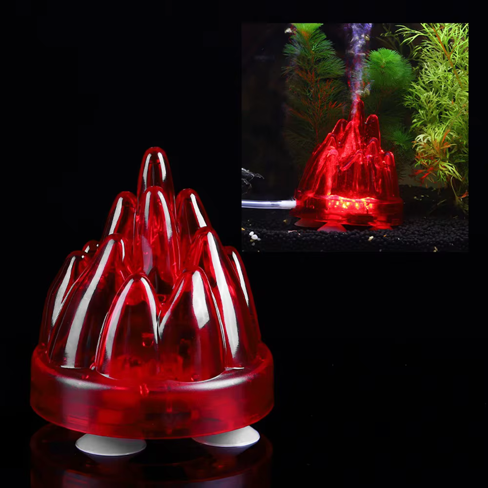 Lampe à bulles volcaniques colorée amusante avec disque à bulles, éclairage d'aquarium volcanique EU