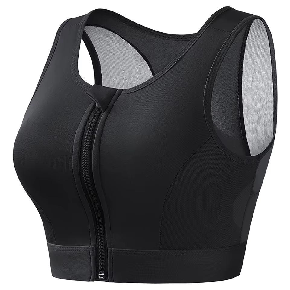 Soutien-gorge de sport grande taille pour femmes, haute résistance, absorbant les chocs, haut de cou