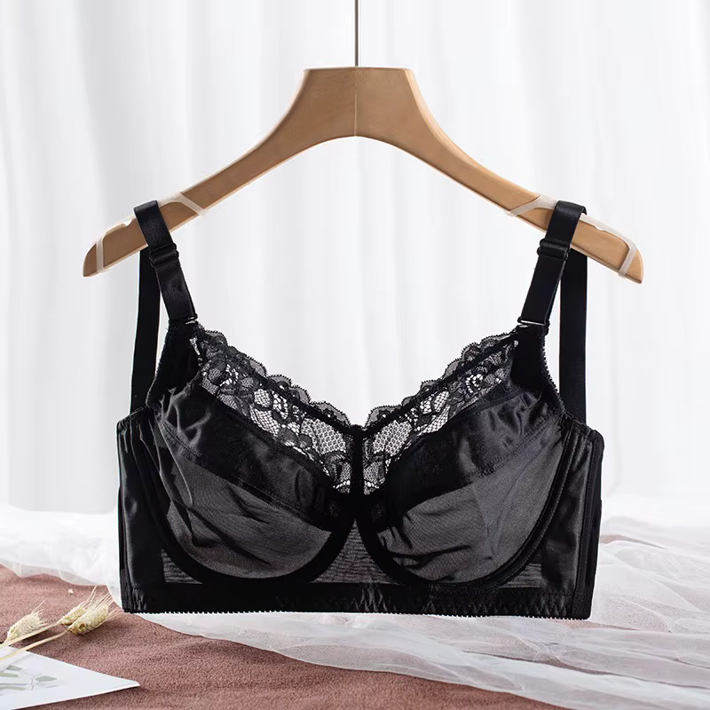 Grand Soutien-Gorge Push Up en Dentelle pour Femme, Sous-Vêtements Féminins Transparents, Sexy, Bonn
