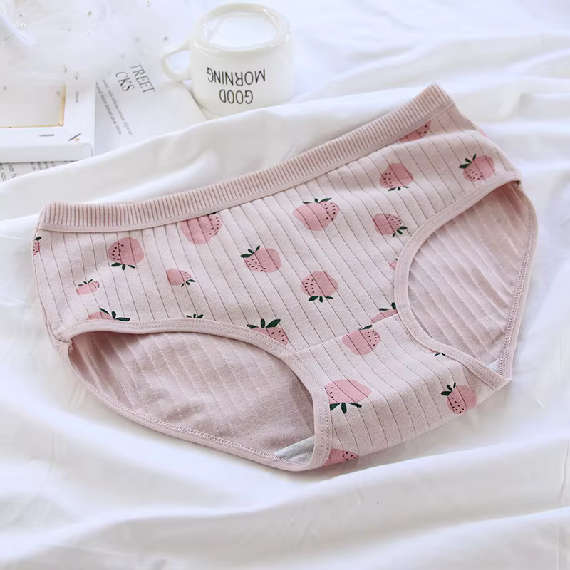 Culotte en coton femme caleçon mode nœud culotte respirante taille moyenne belle fille Lingerie culo