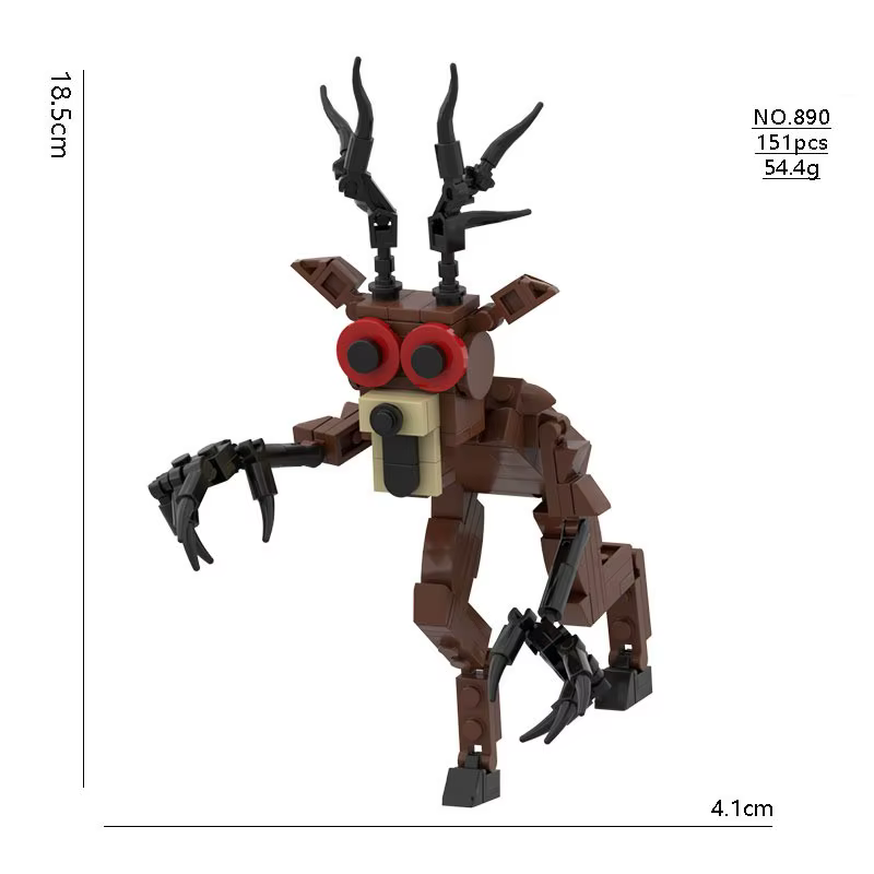 Ensemble de blocs de construction Cerf de la Forêt 99 Nuits, jouets d'Halloween et cadeaux d'anniver