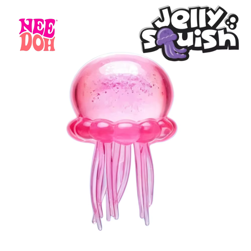Needoh Fuzz Ball Jellyfish Squishy Blind Box Couleur Aléatoire Jouet Anti-Stress Doux Mignon Relaxan