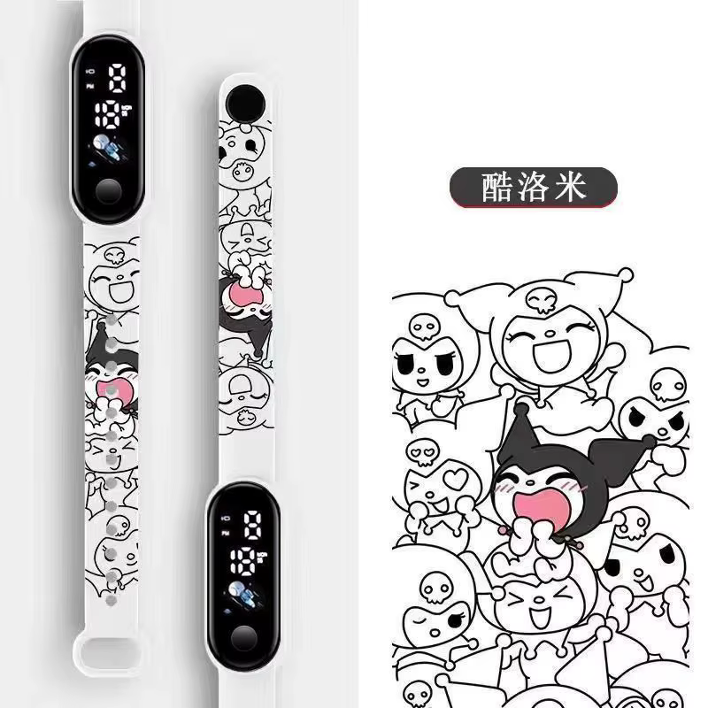 Sanrio – montre de sport étanche pour enfants, veilleuse, personnage de dessin animé mignon, montre