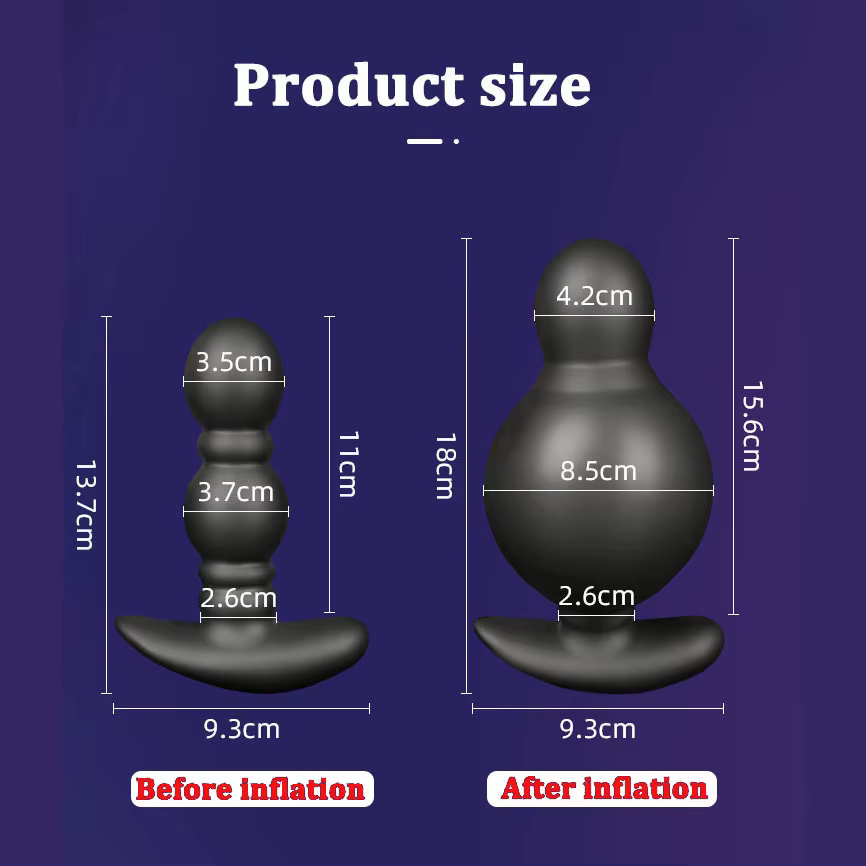 Grand godemichet anal gonflable automatique pour hommes et femmes, gode, masseur de prostate masculi