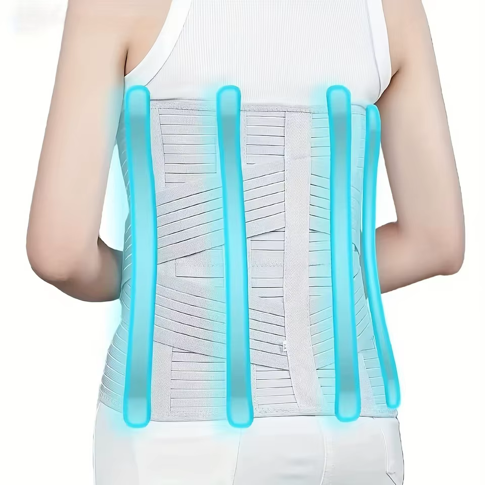 Ceinture de soutien lombaire réglable – Respirante, élasticité pour la protection de la colonne vert
