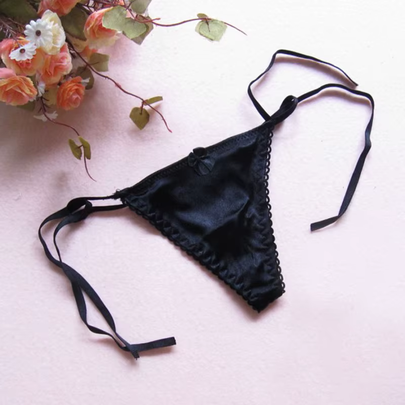 Ensemble de sous-vêtements sexy pour femmes, culotte t-back, taille basse, string, string, lingerie