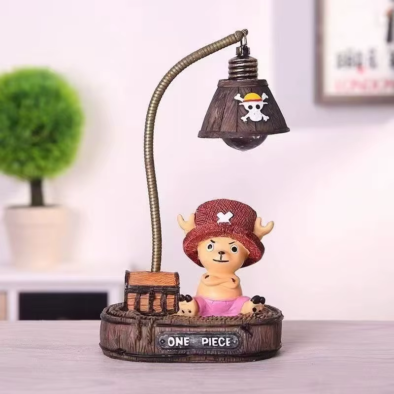 Veilleuse One Piece Luffy Tony Chopper, petite figurine de dessin animé de haute qualité, ornement d