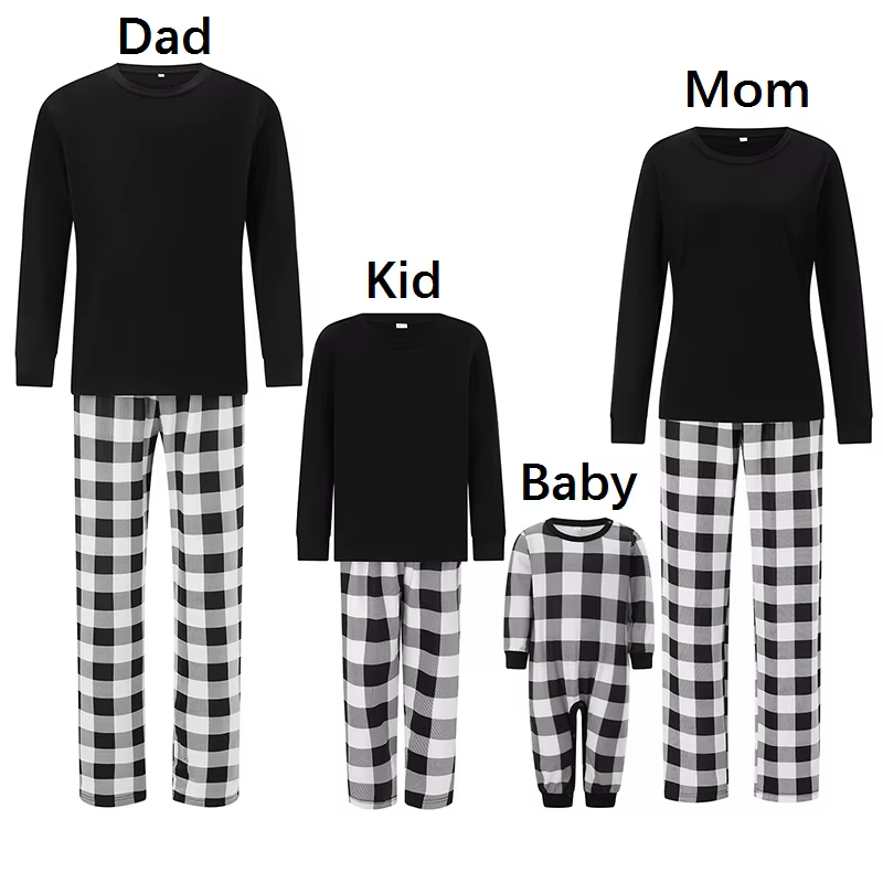 Ensemble de pyjamas assortis pour la famille, vêtements de détente de Noël, vêtements de nuit pour p