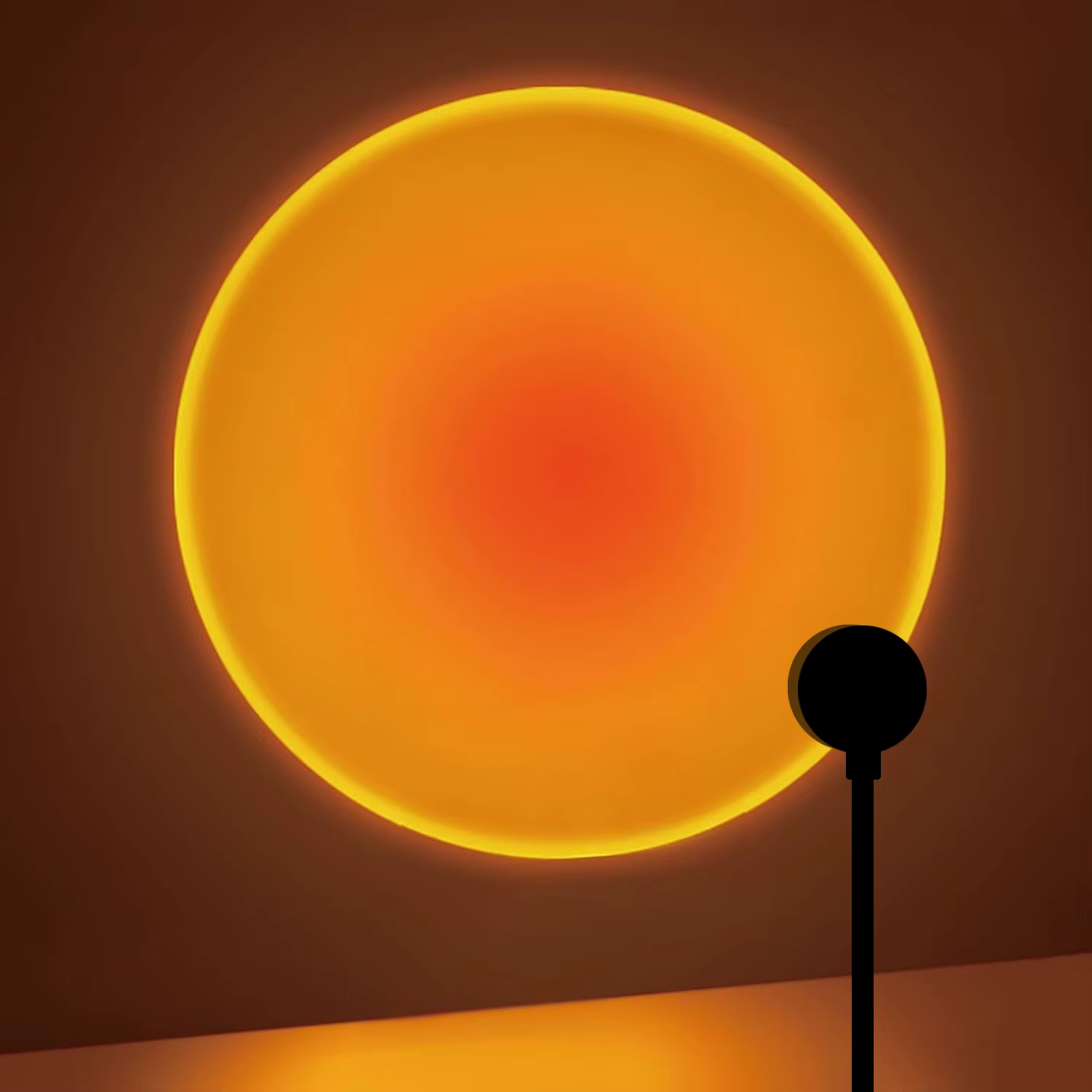 Lampe de projection de coucher de soleil, lampe d'ambiance USB pour décoration de maison, rotative m