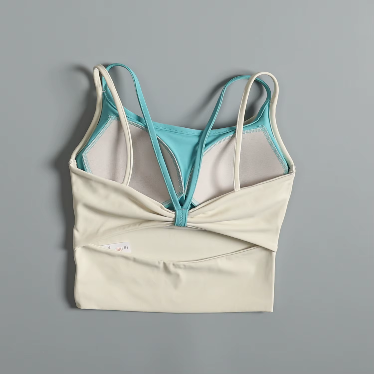 Soutien-gorge de sport contrasté pour femme, idéal pour la course, l'entraînement, le yoga et le fit