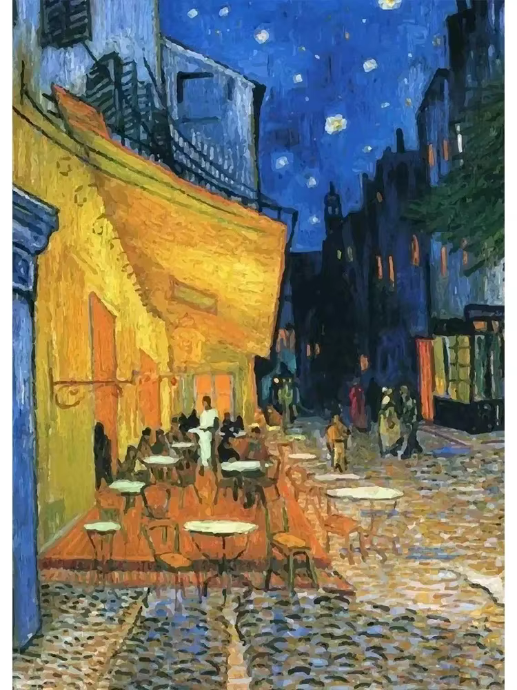 Vincent Van Gogh Collection classique affiche d'art toile peinture terrasse la nuit iris mur photo i