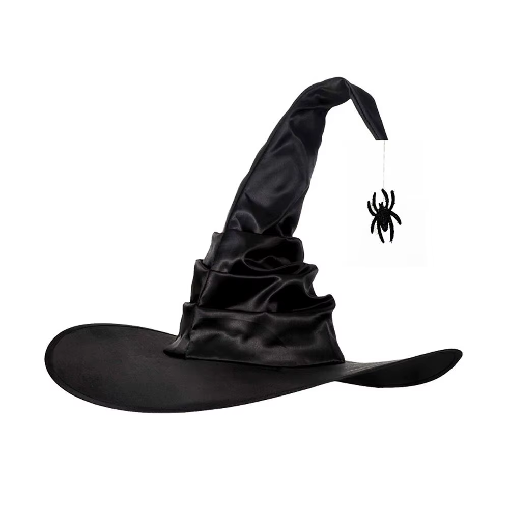 Accessoires de boîte de nuit noirs pour adultes, accessoires de spectacle de fêtes, chapeaux d'hallo