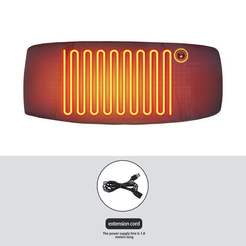 Ceinture Chauffante Électrique pour le Ventre, Chauffe-utérus, Chauffe-mains, Recharge USB, Masseur 