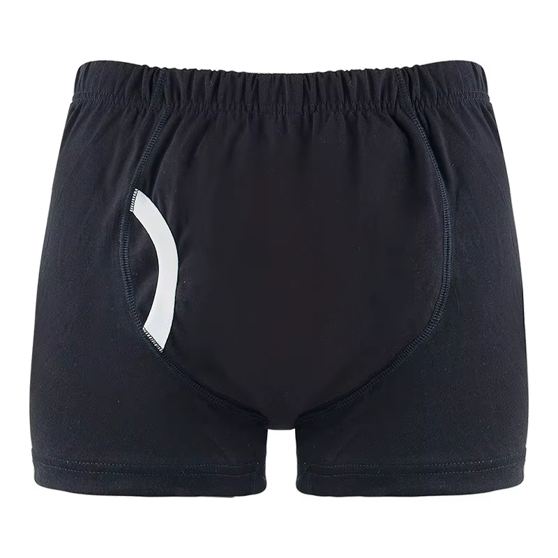 Culotte absorbante lavable pour homme, pour incontinence, sous-vêtement ouvert, réutilisable et resp
